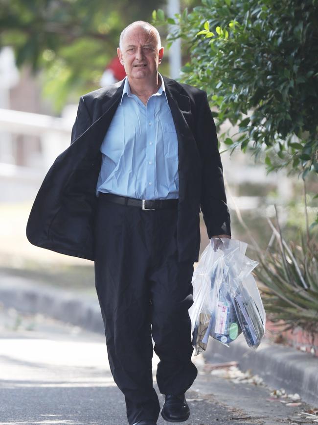 Milton Orkopoulos leaving Long Bay Jail today. Picture: John Grainger