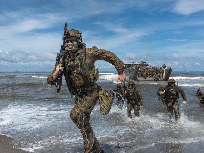 Brigadier Dave McCammon is leaving the Garrison City and the Ã&#148;best job in the armyÃ&#149; after two years as Commander of 3rd Brigade. Australian Army soldier Private Jack Sewell from 1st Battalion, the Royal Australian Regiment completes a combined amphibious assault exercise on Exercise Alon as part of Indo=Pacific Endeavour 2023 in the Philippines. Picture: Supplied.