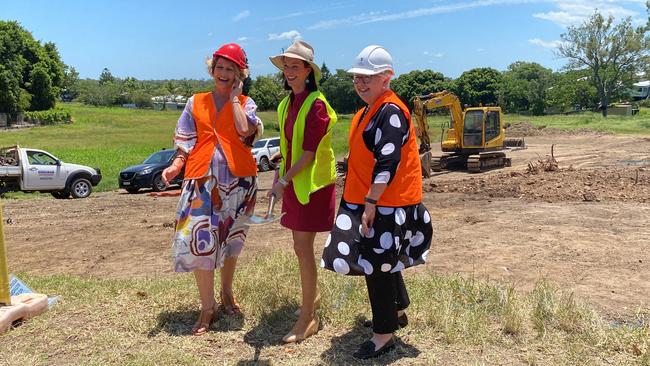 Multicap CEO Joanne Jessop, Keppel MP Brittany Lauga and Multicap chair Angela Tillmans.