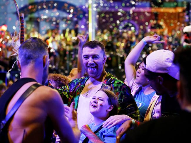 Singer Sam Smith at the 2020 Mardi Gras. Picture: Nikki Short