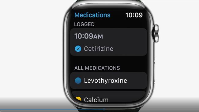 Apple Watch can prompt you to take medications.