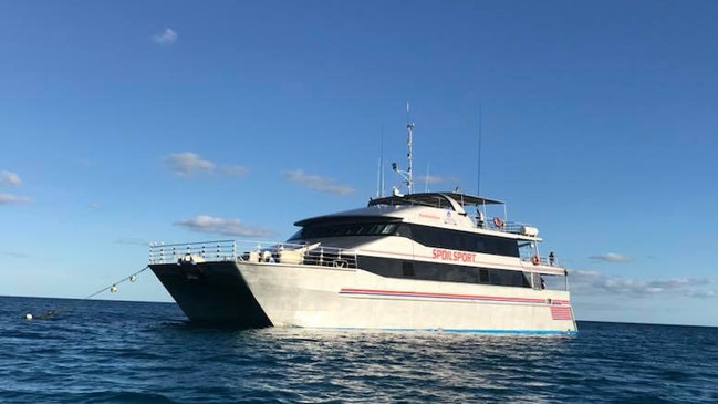 A 68-year-old American tourist died on September 6 off the coast of Cooktown aboard live-a-board vessel Spoilsport. Picture: Supplied