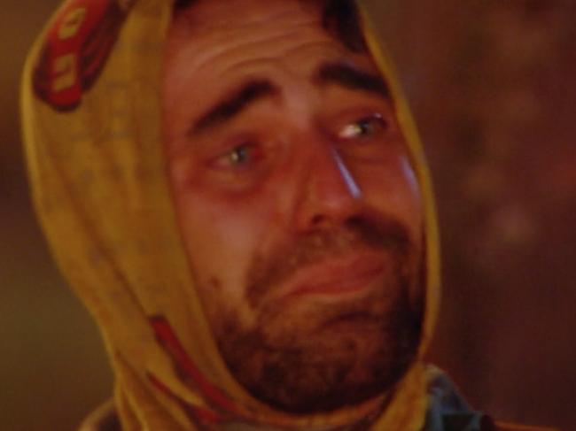 George cries on Australian Survivor.