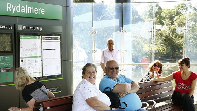 Taking it easy: Passengers at Rydalmere. Picture: John Appleyard