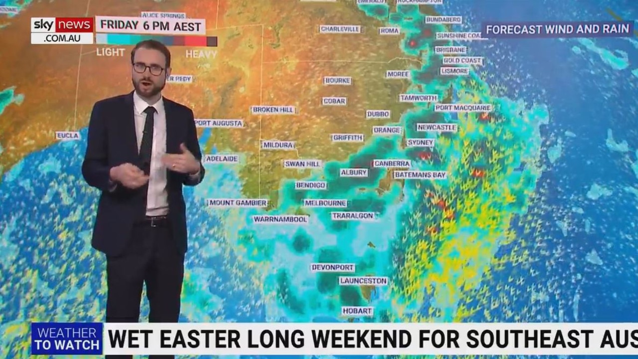 National weather Easter long weekend, rain, storm, NSW, VIC, QLD, WA