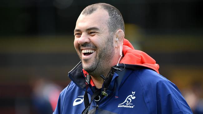 Wallabies coach Michael Cheika during a training session in Sydney.