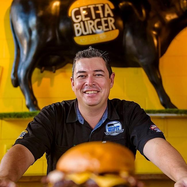 Group chief executive officer of Low n Slow Meat Co and its offshoot, Getta Burger, Brent Poulter. Picture: Facebook