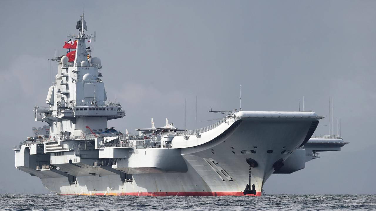 China's flagship aircraft carrier, the Liaoning. Picture: AFP