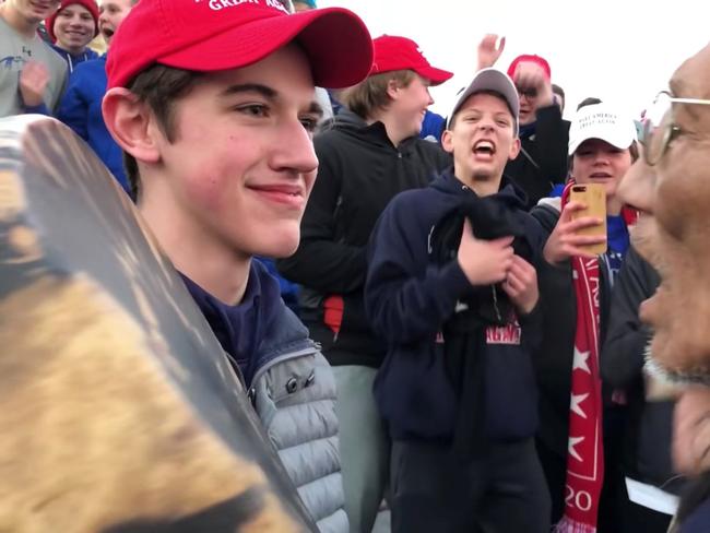 The confrontation between Covington Catholic High school students and Native American elder and Vietnam veteran, Nathan Phillips.