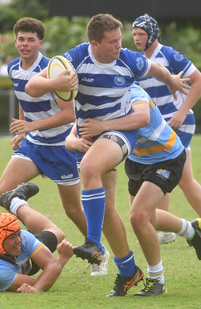 QLD Rugby Union State Championships (17-18 years boys) at the Townsville Sports Precinct. Friday May 23. Northern against Peninsular. Picture: Evan Morgan