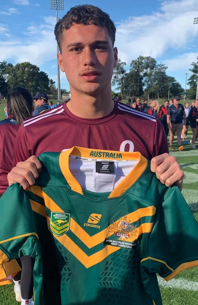 Mason Barber was named in the Australian Schoolboys team in 2024.