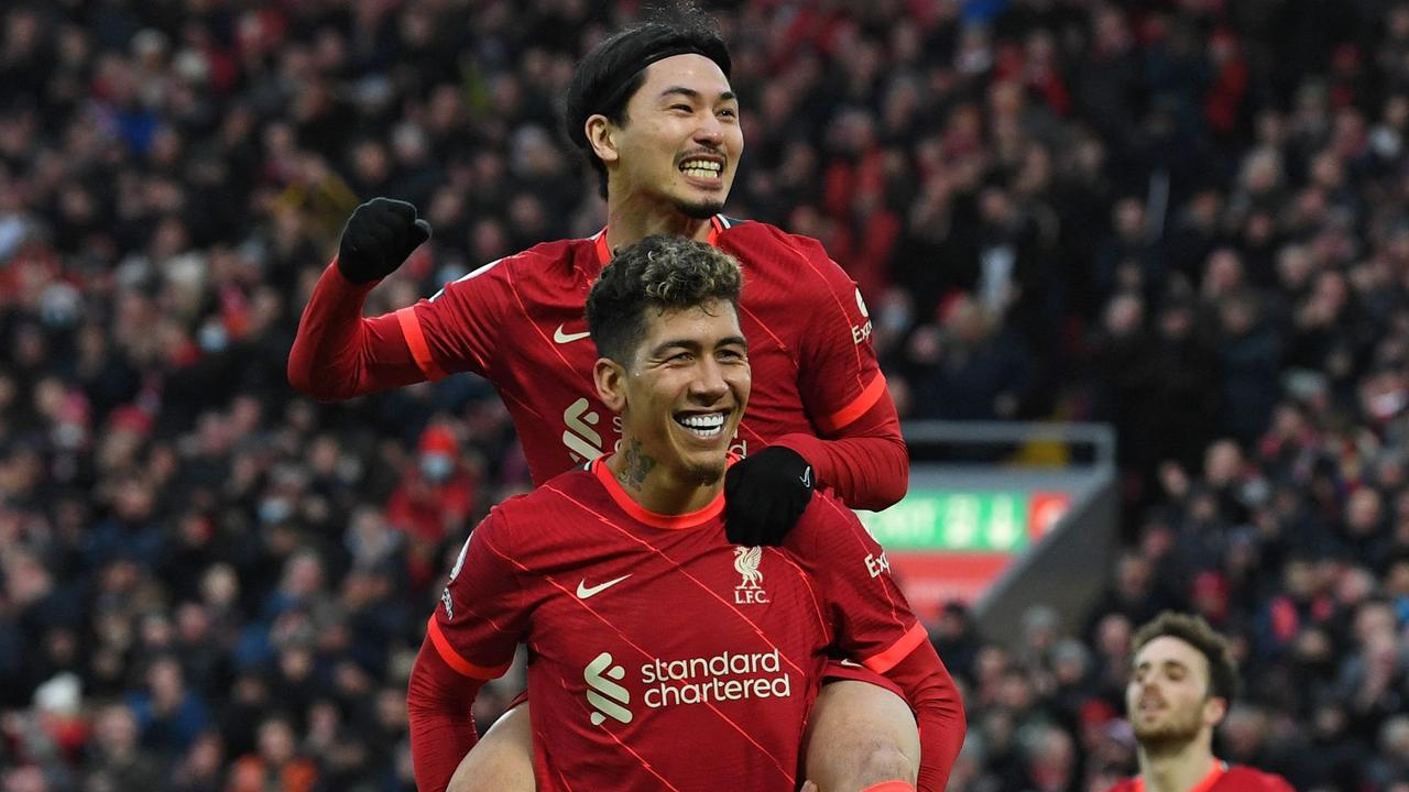 Liverpool’s win over Brentford lifted them into second place ahead of Chelsea. (Photo by Paul ELLIS / AFP)