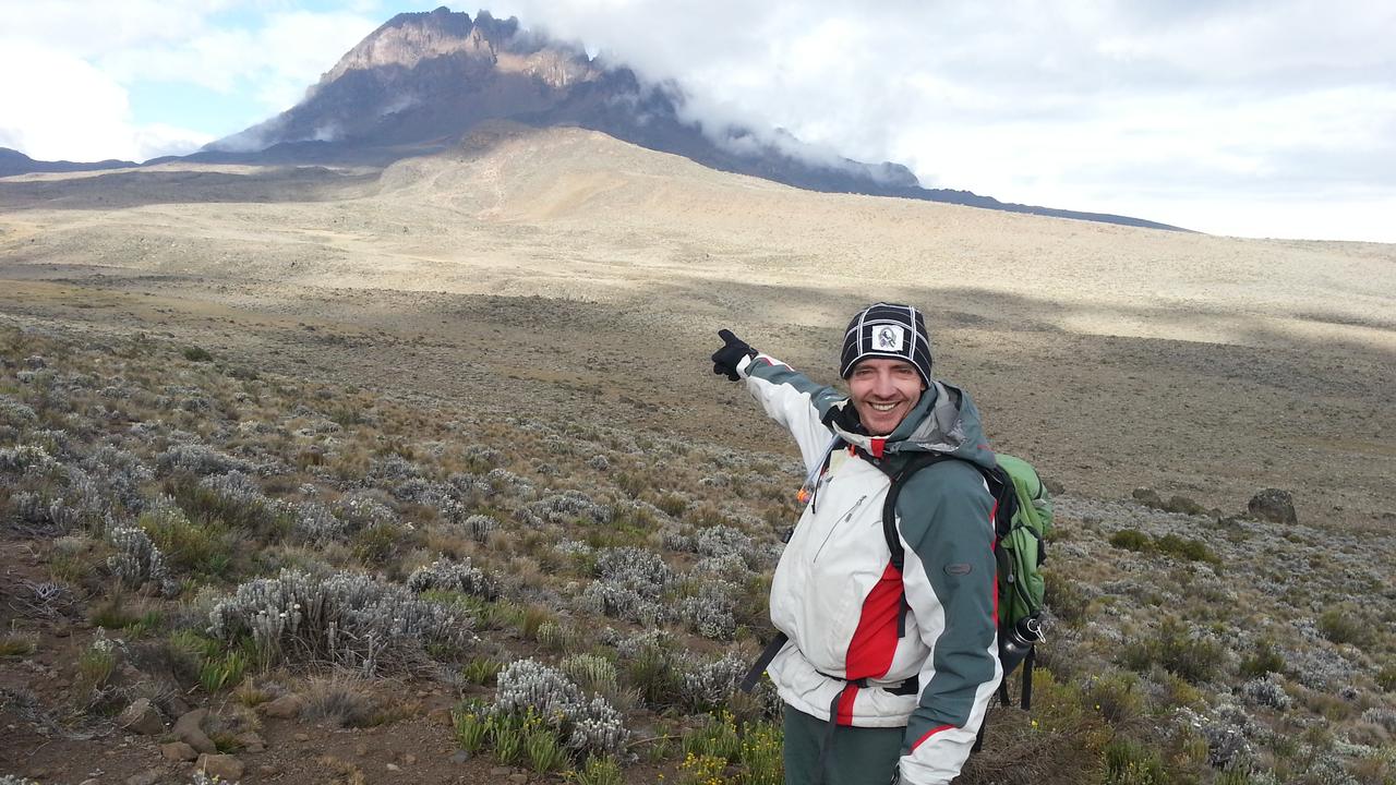 Daryl on his climb of Mount Kilimanjaro.