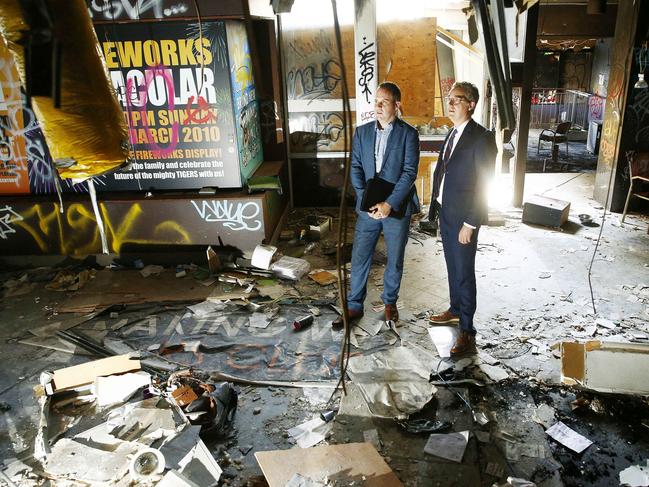 The state of the leagues club after it was left vacant. Picture: John Appleyard