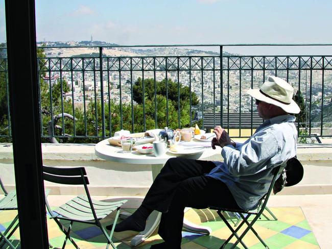 TWAM-20170722  EMBARGO FOR TWAM 22 July 2017NO REUSE WITHOUT PERMISSION  John Lyons' balcony in Jerusalem pic : Sylvie Le Clezio