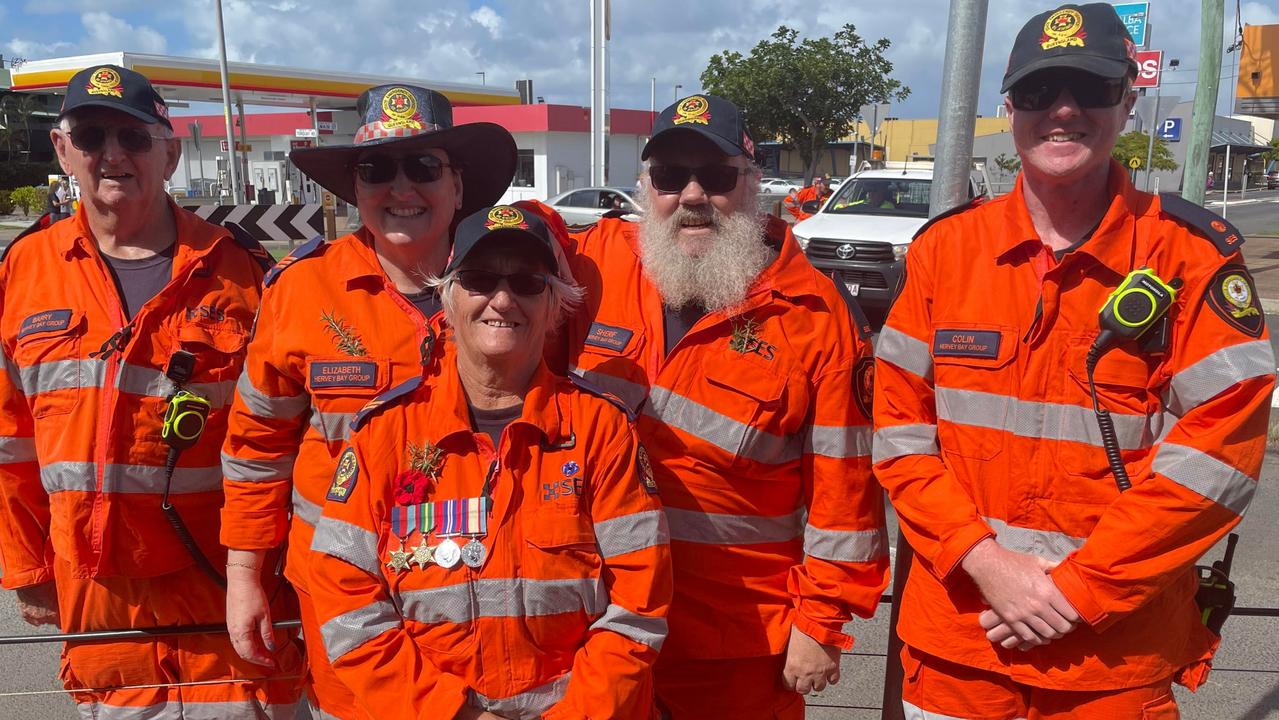 The SES Hervey Bay Group also attended the Anzac Day parade on Main Street, Hervey Bay.