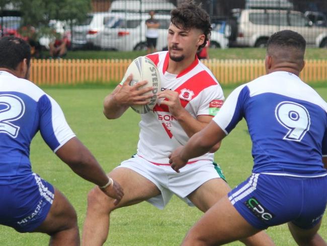 St George Dragons SG Ball backrower Nicholas Tsougranis is one of the fastest rising stars in the league. Picture: Dragons Media