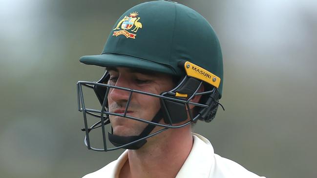 The demolition at the hands of Sri Lanka was the first blemish in Pat Cummins’ golden captaincy run. Picture: Getty Images