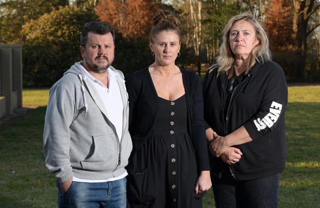 Bringelly residents Joe and Rita Herceg and Tanya Stepanov. Picture: Simon Bullard