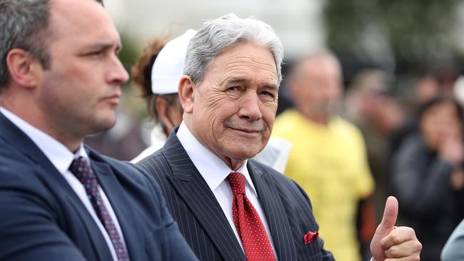 New Zealand First leader Winston Peters in Auckland this week. Picture: Fiona Goodall/Getty Images