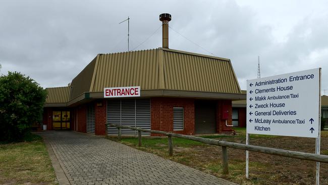 The entrance to the notorious Oakden facility. Picture: File