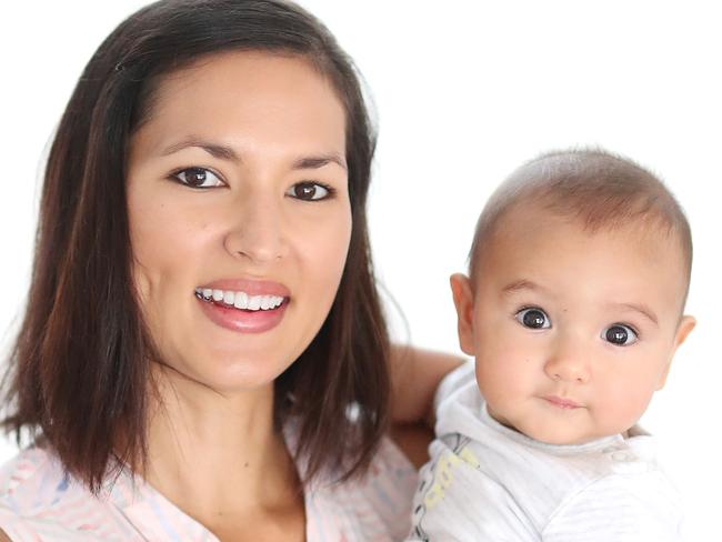 Mother-of-one Natalie Roberts, and five-month-old son Charlie have private health insurance but she only uses it for dentist and eye check ups, new glasses and remedial massages. Pic Peter Wallis