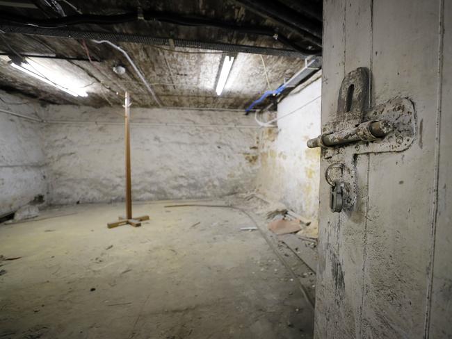 Rooms underneath the Murry St Buildings thought to be jail cells. Picture: RICHARD JUPE