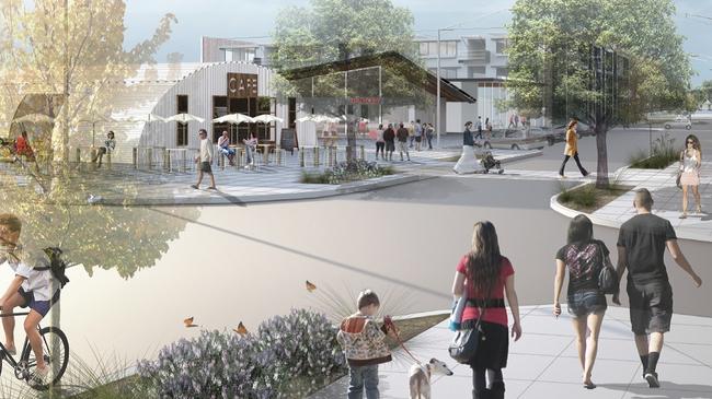 Ourimbah masterplan: artist's impression of the new Ourimbah.