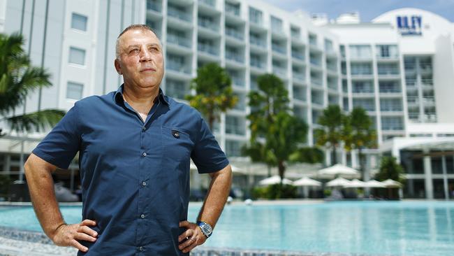 Ghassan Aboud Group chairman Ghassan Aboud, pictured at his first Australian hotel, Crystalbrook Riley, is running out of patience with the Cairns Regional Council and the state government after years of “broken promises”. Picture: Brendan Radke