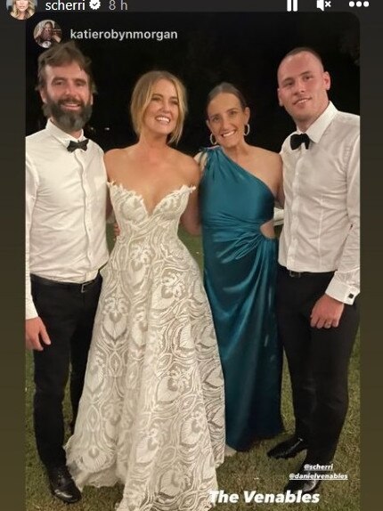 Scherri-Lee Biggs marries Daniel Venables. Picture: Instagram, @scherrileebiggs