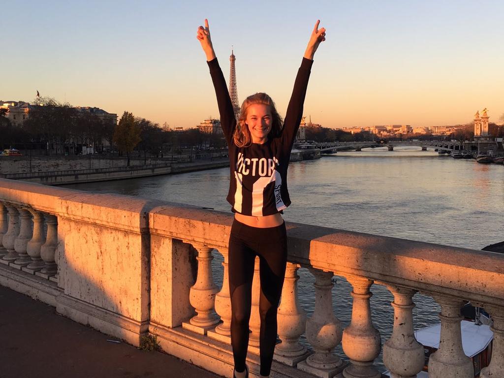 Bridget Malcolm pictured in Paris. Picture: Supplied