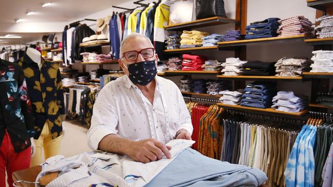 Victor Mellick has owned and operated Victor Mellick Men's Fashions in Abbott Street for 58 years. Picture: Brendan Radke