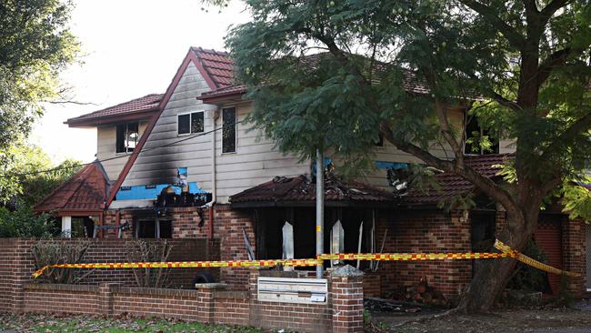 The Penrith townhouse was destroyed in the fire. Picture: Adam Yip