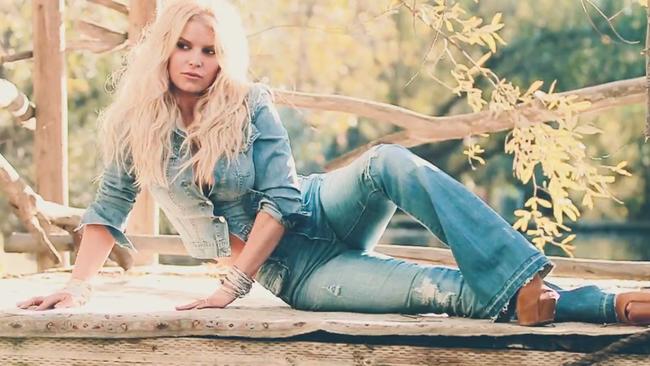 The singer also posted a video on the site, which saw her modelling some of her clothing designs. Picture: jessicasimpson.com