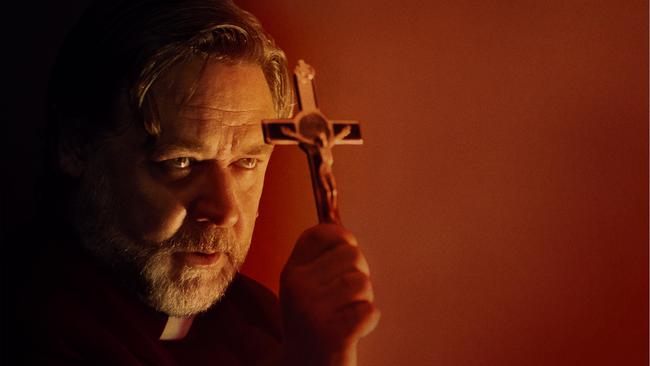 Russell Crowe plays an actor playing a priest in The Exorcism, a film about the making of a film.