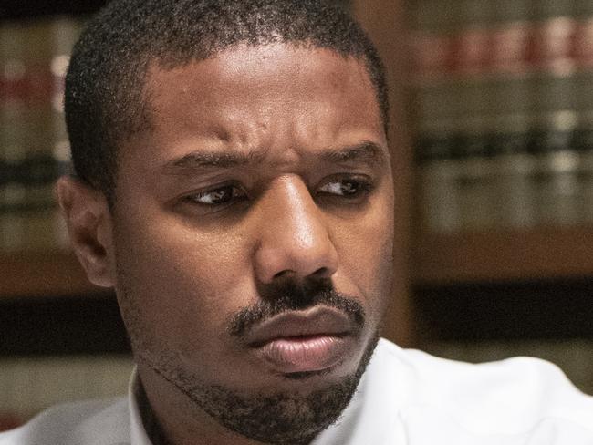 Michael B. Jordan in a scene from the movie Just Mercy. Supplied by Warner Bros.