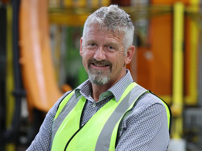 ADELAIDE, AUSTRALIA - NewsWire Photos February 19 2024: Jon Seeley Group Managing Director is seen inside his Lonsdale factory in Adelaide where they produce the new hybrid evaporative airconditioners. NCA NewsWire / David Mariuz