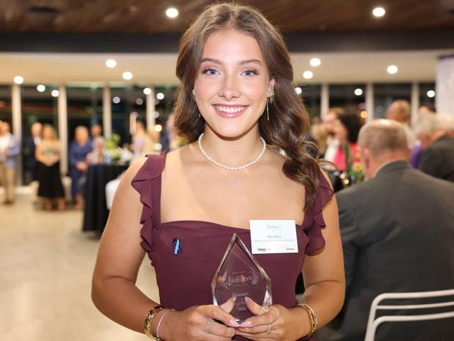 Mia Sims at the Gold Coast Australian of the Year Awards 2024 at Skypoint Q1 for Gold Coast at Large. Picture, Portia Large.