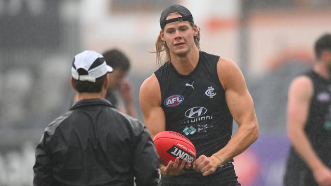 Koning has spent the bulk of his pre-season time honing his skills as a forward. Picture: Getty Images