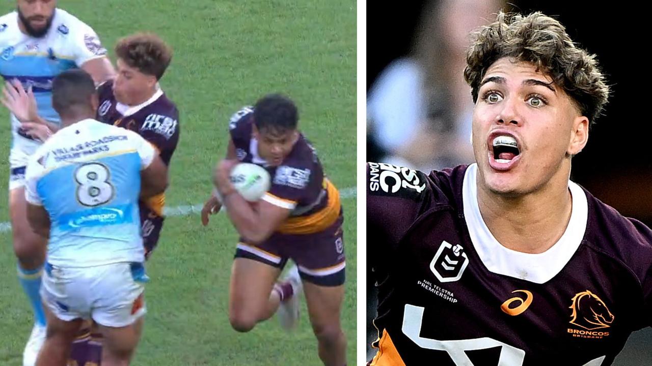 Nrl 2023 Broncos Vs Titans Reece Walsh Slammed After Dropping C Bomb In Ugly Ref Spray The 