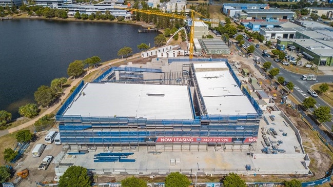 The Sports Hub at Kawana pictured during construction.