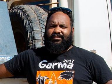 Chief executive of the Cape York Land Council Dion Creek (R) with Labor senator Anthony Chisholm photographed together in 2019.