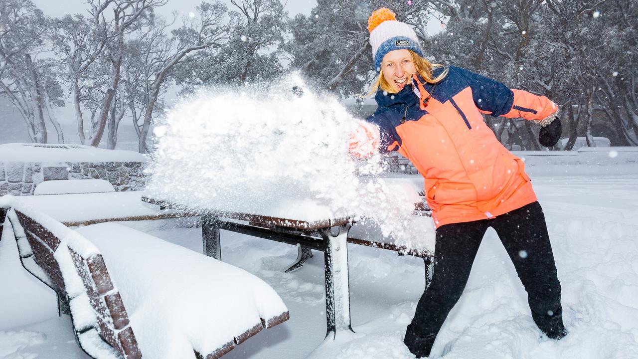 Some of Australia’s biggest ski fields will receive even more snow later this week. Picture: Jordan Mountain/Mt. Buller