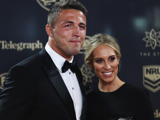 It was reported Phoebe, who was previously married to footy star Sam Burgess, had ‘very full cheeks’. Picture: Ryan Pierse/Getty Images