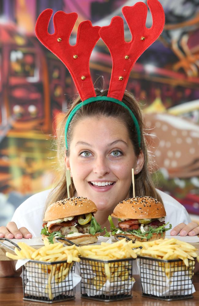 Waitress Victoria Hartung at Brooklyn Depot in 2018. Picture Glenn Hampson