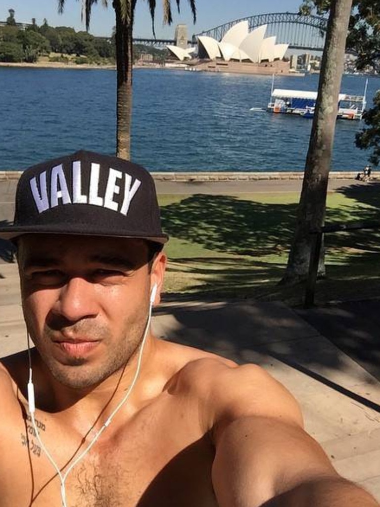 Lamar Ahchee allegedly resisted arrest when drug squads arrived at his apartment in Canggu.