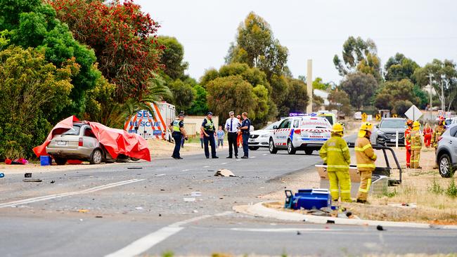 The scene of crash in Irynple near Mildura. Picture: Sunraysia Daily