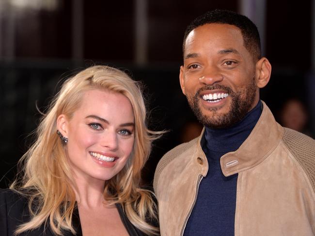 Margot Robbie and Will Smith attend a special screening of 