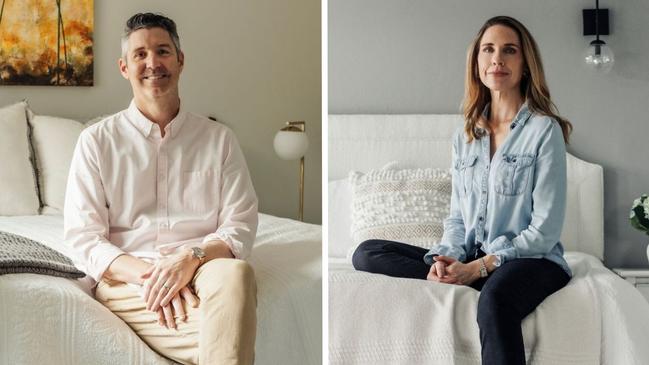 Elizabeth Pearson and her husband, Ryan Pearson, sleep in separate bedrooms. Picture: Julie Goldstone for the Wall Street Journal