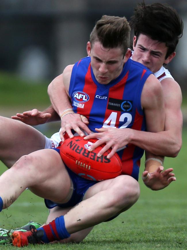 Andrew Brayshaw, pictured at Sandringham Dragons, and Charlie Constable benefited from running sessions over summer. Picture: Brendan Francis